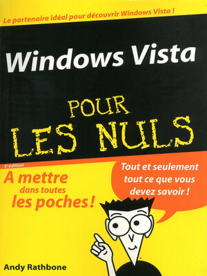 cover image of Windows Vista Pour les Nuls